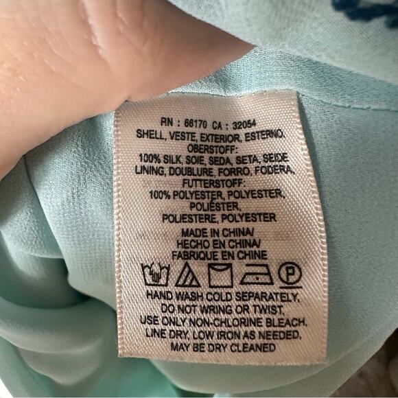 Maeve Anthropologie Claire Silk Watercolor Dress Size XS - Picture 8 of 8